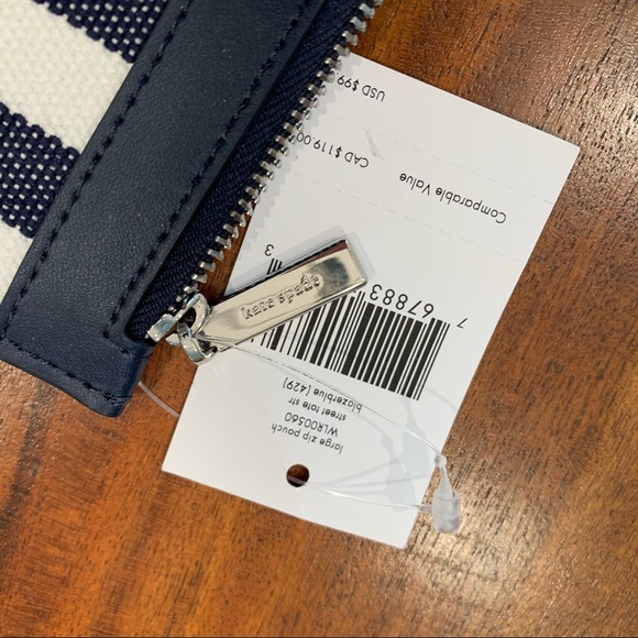 NWT Kate Spade Zip Pouch/Street Tote in Blazer Blue - Picture 4 of 5